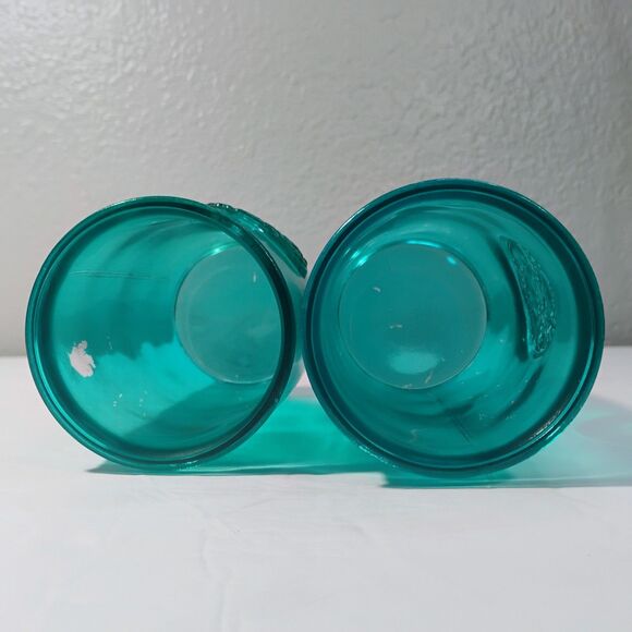 Vidrios San Miguel Spain Authentic Recycled Glass Tall Tumbler Aqua Set 2 - Picture 10 of 12